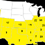 2017 Goal: At least 50 National Parks from at least 25 States. Final count: 25 states, 56 National Parks